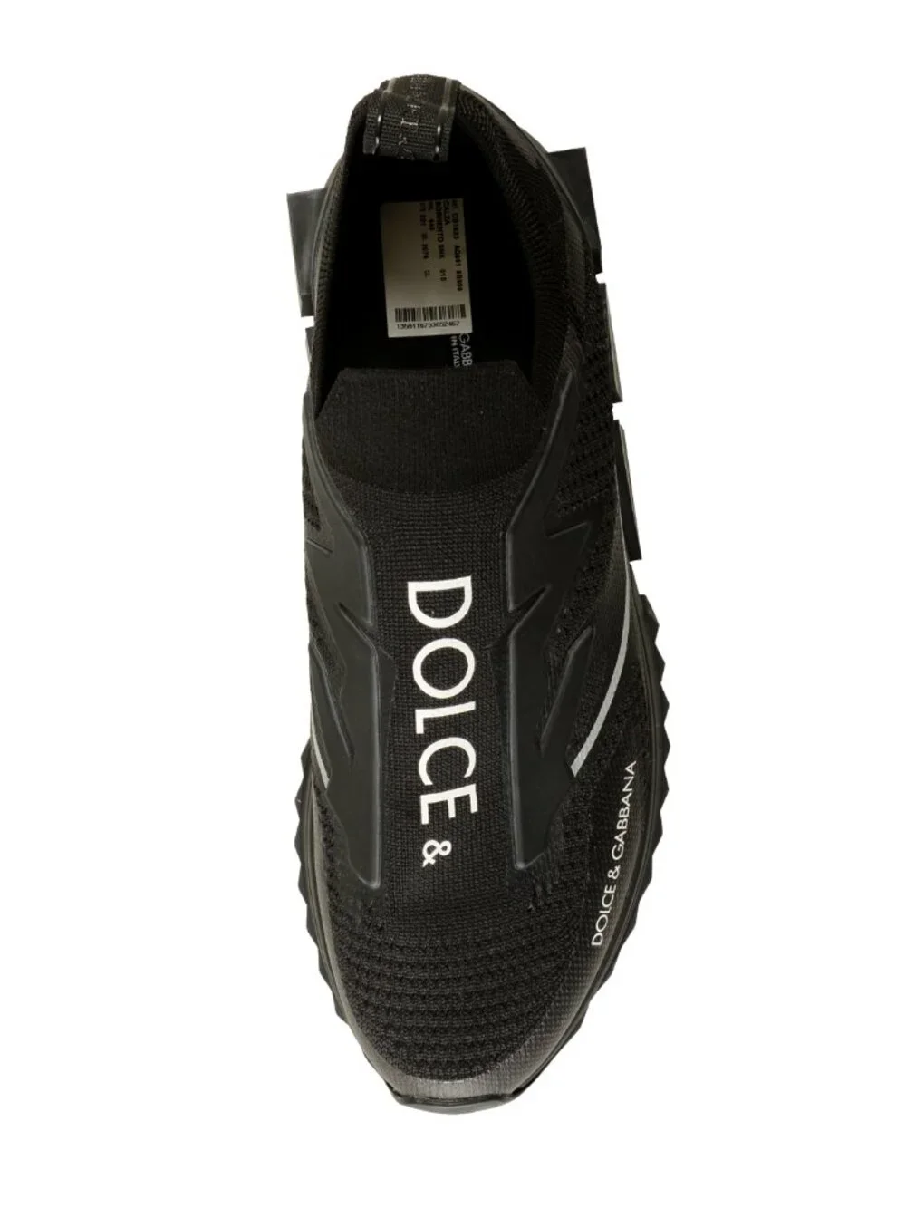 Dolce & Gabbana Men's Black Slip On Athletic Sneakers Shoes US 11 IT 44